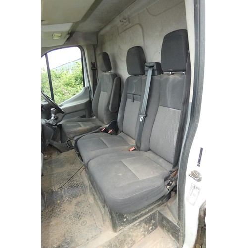 1 - Ford Transit 350 L3 Diesel 2.0 TDCi 130ps H3 High Roof LWB panel van whilte, Reg BT18 WDG, 1st eg: 1... 