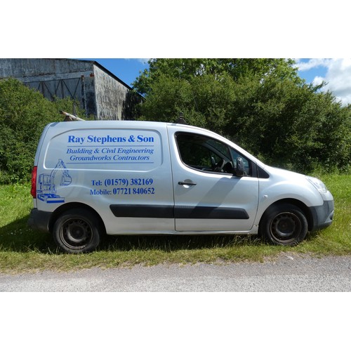 2 - Citroen Berlingo 625 LXHDi 75 panel van, Silver, Reg WK60 VNF, 1st Reg 04/09/2010, 5 speed manual di... 