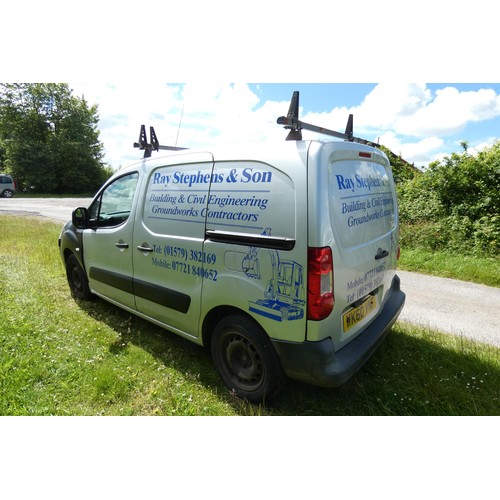 2 - Citroen Berlingo 625 LXHDi 75 panel van, Silver, Reg WK60 VNF, 1st Reg 04/09/2010, 5 speed manual di... 