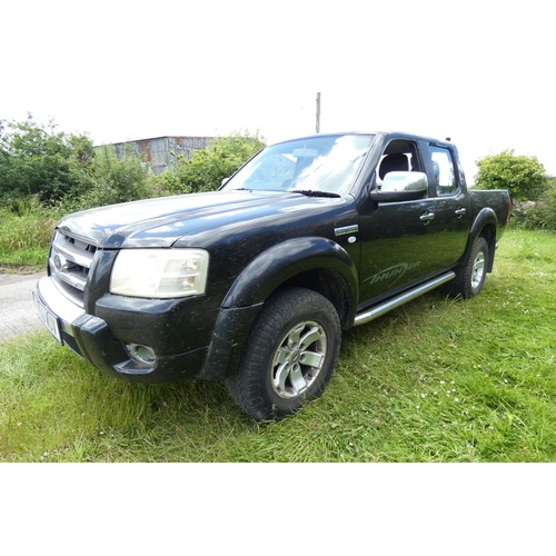 3 - Ford Ranger Thunder Double Cab 4WD Pick-up, Black, Reg VN56 WUV, 1st Reg 27/06/2006, 5 spd manual di... 