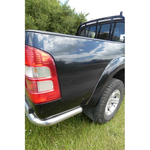 3 - Ford Ranger Thunder Double Cab 4WD Pick-up, Black, Reg VN56 WUV, 1st Reg 27/06/2006, 5 spd manual di... 