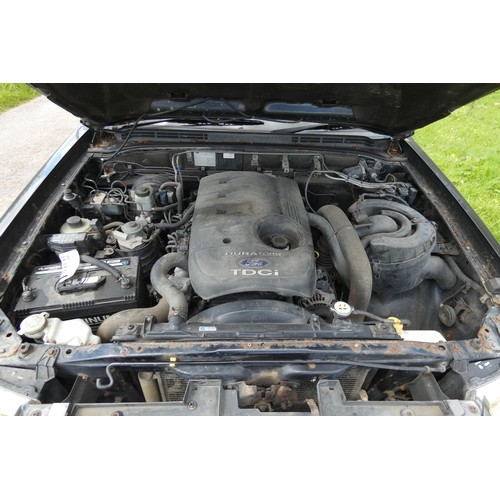 3 - Ford Ranger Thunder Double Cab 4WD Pick-up, Black, Reg VN56 WUV, 1st Reg 27/06/2006, 5 spd manual di... 