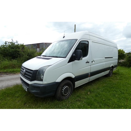 4 - VW Crafter CR35 TDI 109 LWB High Roof Van White, Reg: AF61 UJA, 1st reg 30/09/2011, 6 Speed manual d... 