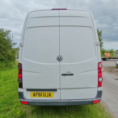 4 - VW Crafter CR35 TDI 109 LWB High Roof Van White, Reg: AF61 UJA, 1st reg 30/09/2011, 6 Speed manual d... 