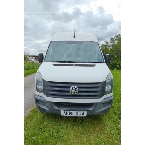 4 - VW Crafter CR35 TDI 109 LWB High Roof Van White, Reg: AF61 UJA, 1st reg 30/09/2011, 6 Speed manual d... 