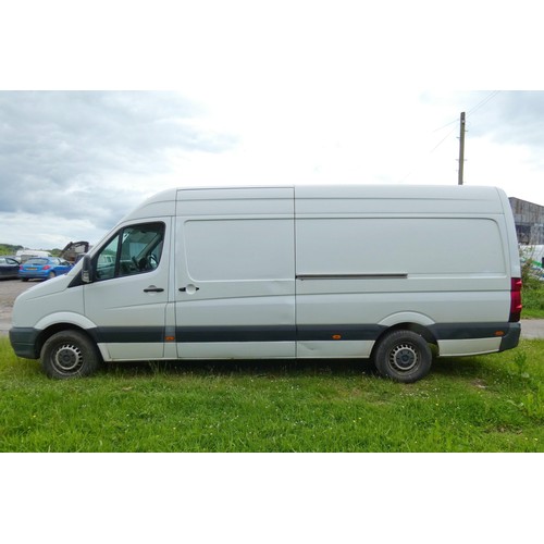 4 - VW Crafter CR35 TDI 109 LWB High Roof Van White, Reg: AF61 UJA, 1st reg 30/09/2011, 6 Speed manual d... 