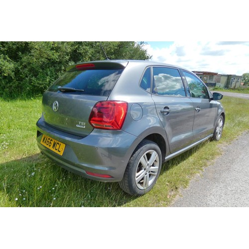 6 - Volkswagen Polo hatchback 1.2 TSI S-A Match 5dr, DSG, Reg: WA66 WCL, 1st reg 19/06/2016, 7 speed S-A... 