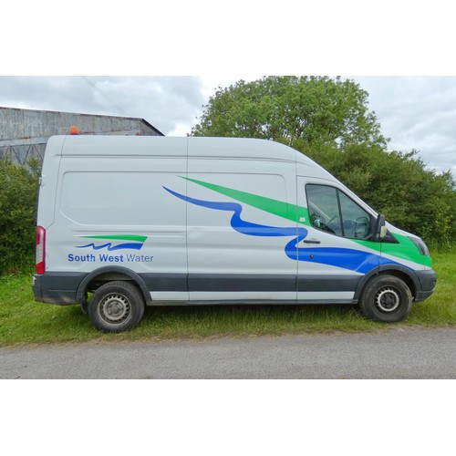 1 - Ford Transit 350 L3 Diesel 2.0 TDCi 130ps H3 High Roof LWB panel van whilte, Reg BT18 WDG, 1st eg: 1... 