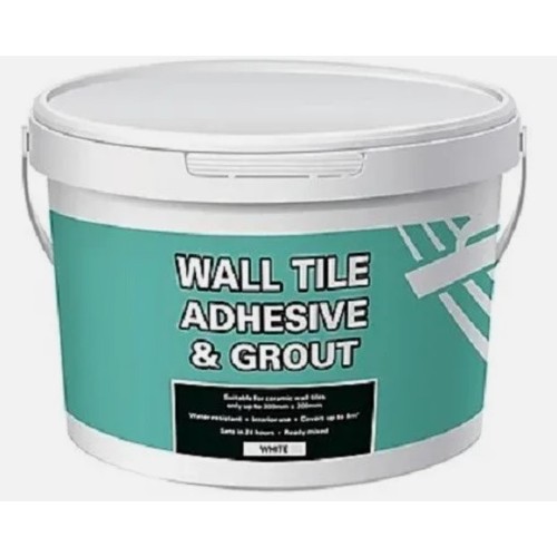 5065 - 13 x boxes each containing 6 x 1kg tubs of wall tile adhesive and grout