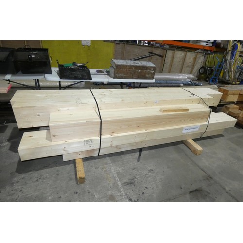 6317 - A quantity of various GL24 Spruce glulam beams - sizes vary and lengths vary up to approx 312cm long