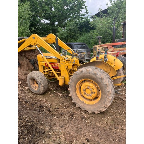 6328 - Massey Ferguson 203 Industrial Tractor, complete with Fore-end power loader & hitch, 3 cylinder, Reg... 