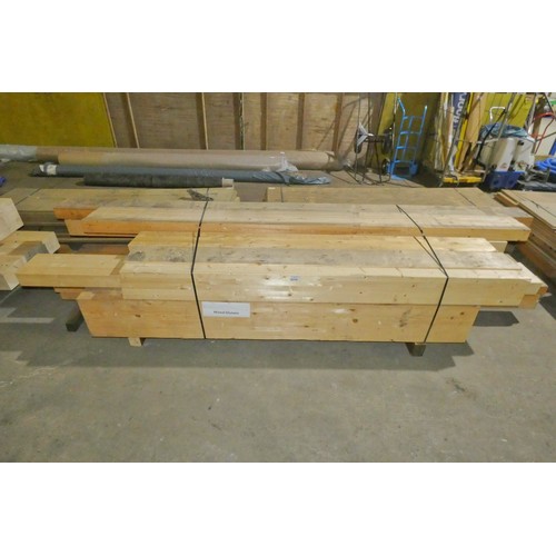 6316 - A quantity of various glulam beams - sizes vary and lengths vary up to approx 380cm long