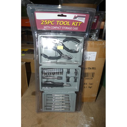 5382 - 2 boxes containing a quantity of 25 piece tool kits