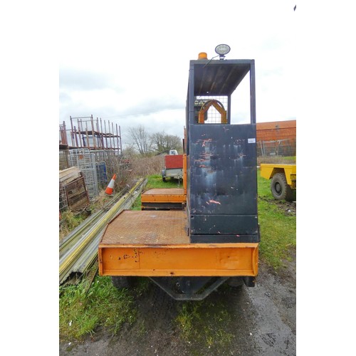 6329 - 1 x diesel operated side load forklift truck, no make or model visible, 