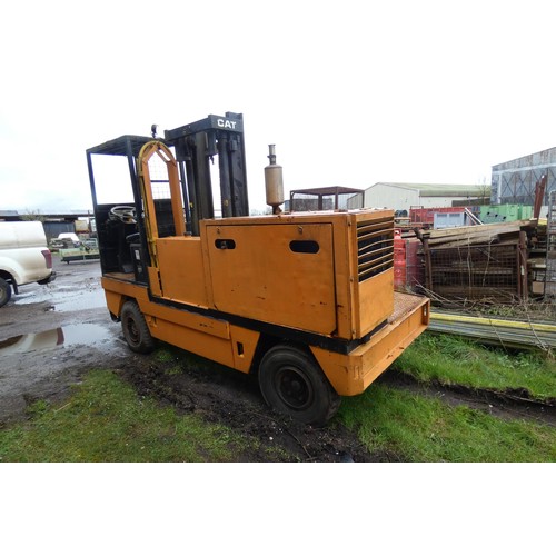 6329 - 1 x diesel operated side load forklift truck, no make or model visible, 