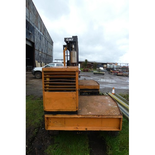 6329 - 1 x diesel operated side load forklift truck, no make or model visible, 