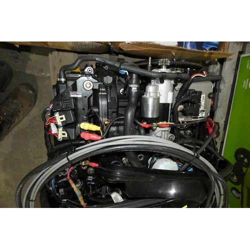 6026 - A Mariner 80hp four stroke EFI outboard engine with a new Mercury throttle control / key, (this was ... 