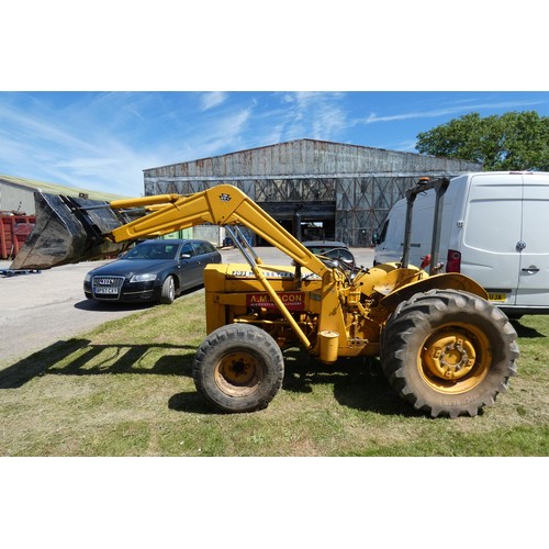 6328 - Massey Ferguson 203 Industrial Tractor, complete with Fore-end power loader & hitch, 3 cylinder, Reg... 