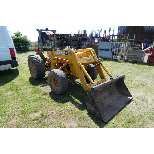 6328 - Massey Ferguson 203 Industrial Tractor, complete with Fore-end power loader & hitch, 3 cylinder, Reg... 