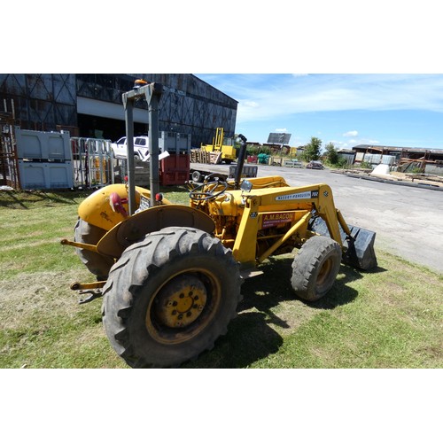 6328 - Massey Ferguson 203 Industrial Tractor, complete with Fore-end power loader & hitch, 3 cylinder, Reg... 