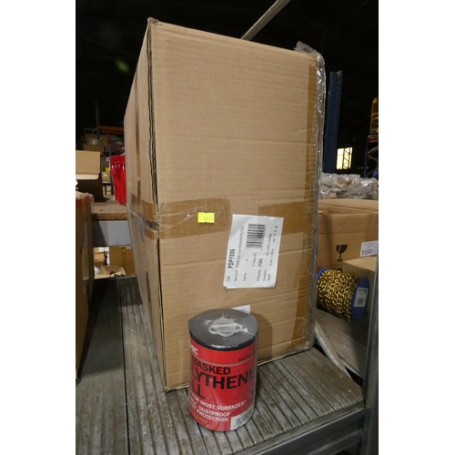 5554 - 1 box containing 50 x rolls of Pro Dec pre-masked polythene rolls each approx 55cm x 25m