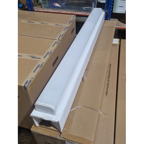 6063 - 1 box containing 4 x LAP 4ft LED twin batten lights