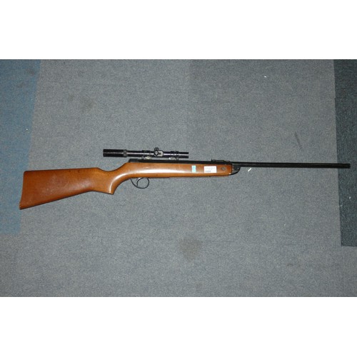 3098 - A BSA Meteor 0.22 calibre air rifle with telescopic site