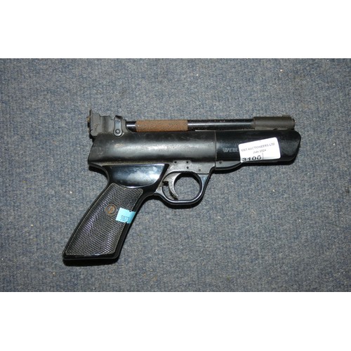 3100 - A Webley Tempest 0.177 calibre air pistol