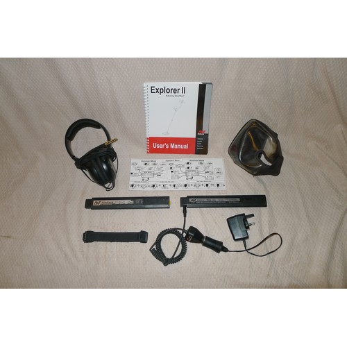 2372 - A Minelab Explorer II multi frequency FBS metal detector supplied with 2 x professional Detech SEF b... 