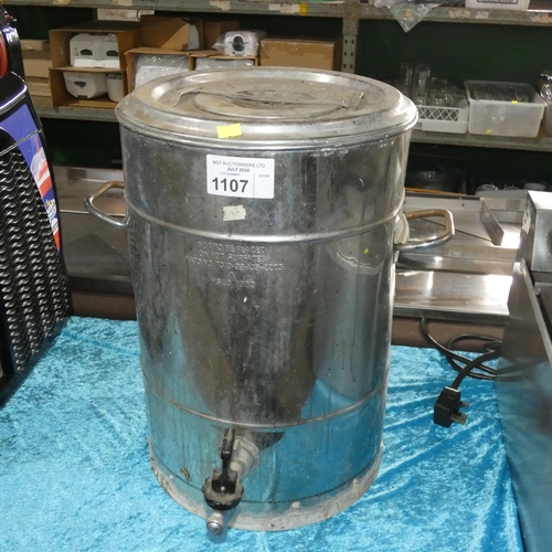 1107 - A commercial stainless steel insulated coffee/tea dispenser