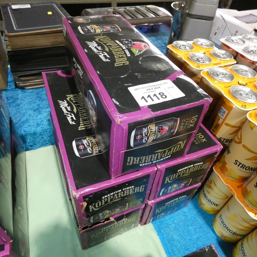 1118 - 5 x boxes of 10 mixed fruit Kopparberg