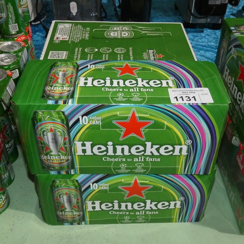 1131 - 12 bottles & 20 cans of Heineken