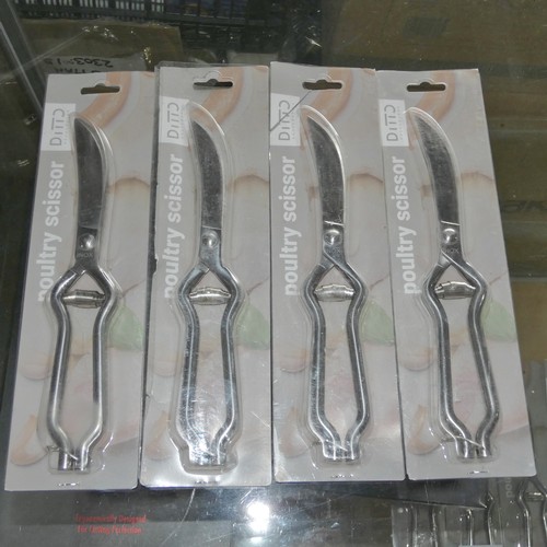 1011 - 4 x sets of Poultry shears/scissors