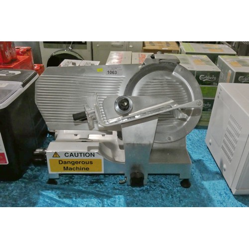 1063 - A commercial meat slicer by Sammic type GCP300 - trade TESTED WORKING