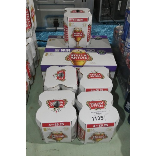 1135 - 40 cans of Stella Artois