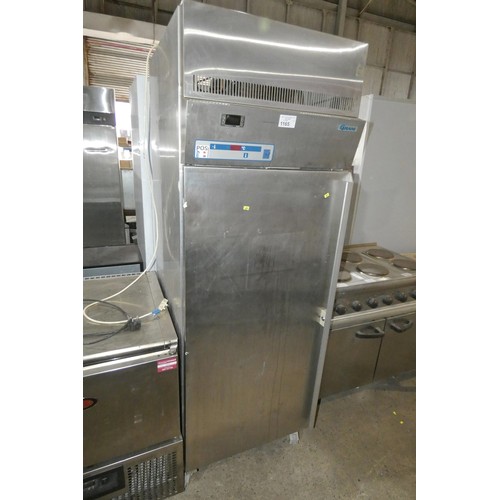 1165 - A tall commercial stainless steel single door fridge by Gram no model visible - trade  TESTED WORKIN... 