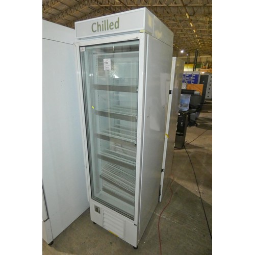 1183 - A commercial single door display fridge by Lowe type G4 - trade  TESTED WORKING