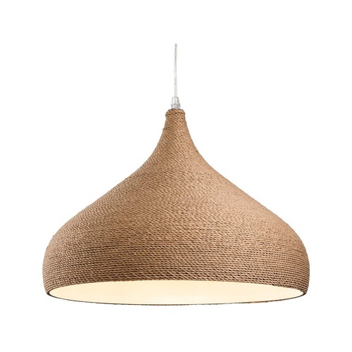 4 - 1 x Firstlight Coast brown rope pendant light