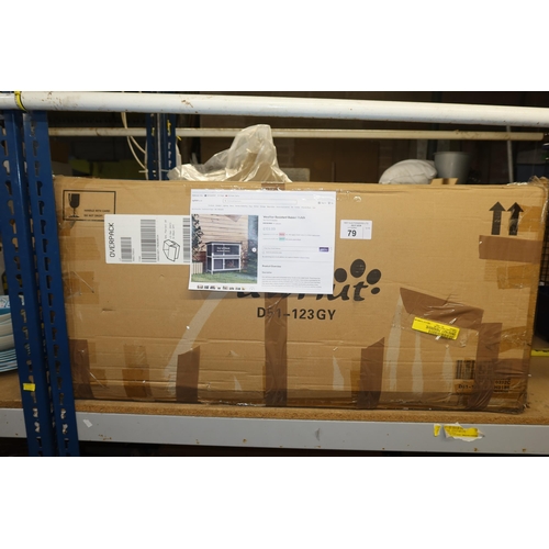 79 - 1 x Paw Hut weather resistant rabbit hutch RRP £103