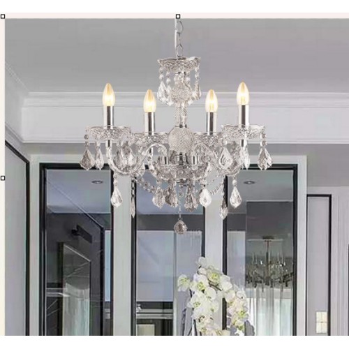 9 - 1 x Mineo 5-light candle style chandelier RRP £69