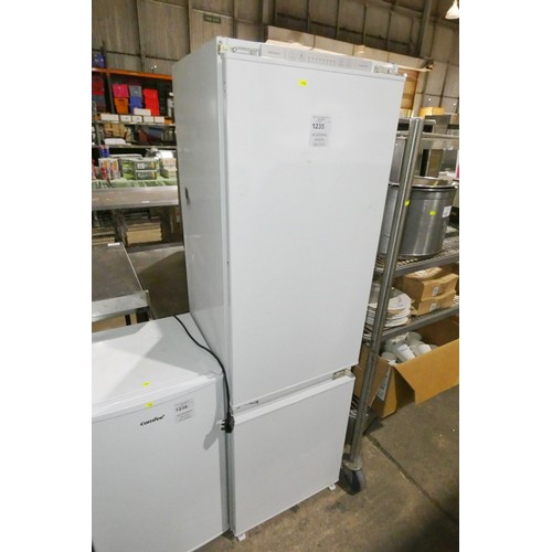 1235 - An integrated fridge freezer by Kenwood type KIFF7017 - trade  TESTED WORKING