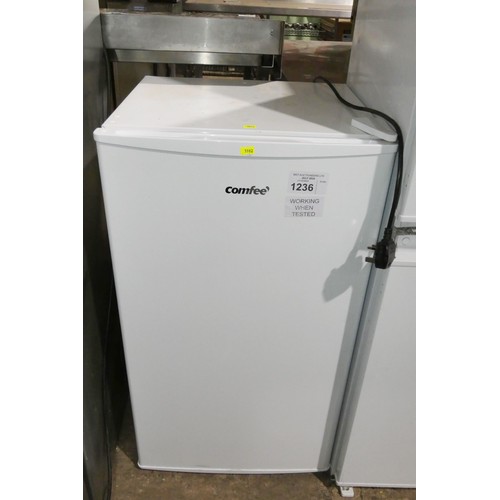 1236 - An under counter fridge by Comfee - trade TESTED WORKING