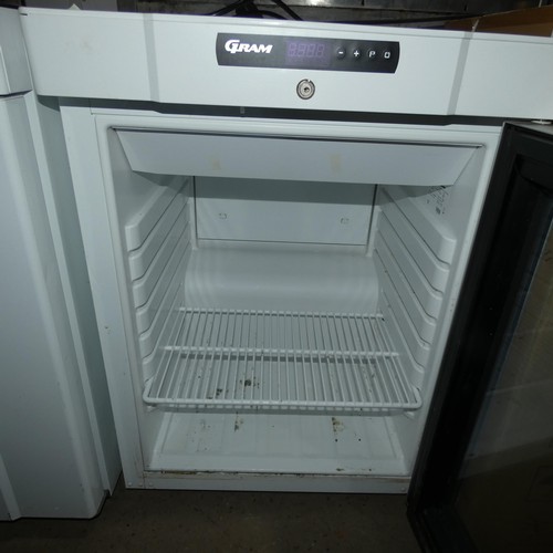 1154 - A commercial under counter display fridge by Gramtype KG-210-LG - trade  TESTED WORKING