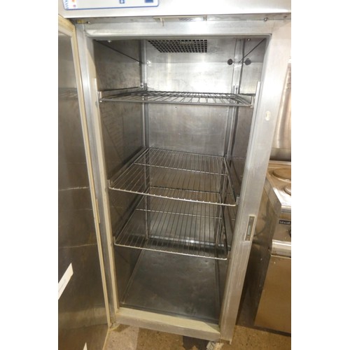 1165 - A tall commercial stainless steel single door fridge by Gram no model visible - trade  TESTED WORKIN... 