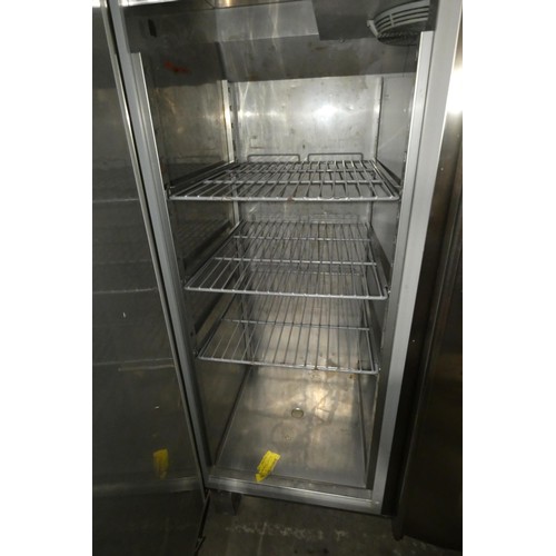 1250 - A commercial stainless steel double door fridge by Matricola type SPA TW 140 - trade  TESTED WORKING