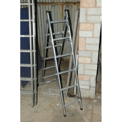 2089 - 1 x Werner multi function aluminium ladder