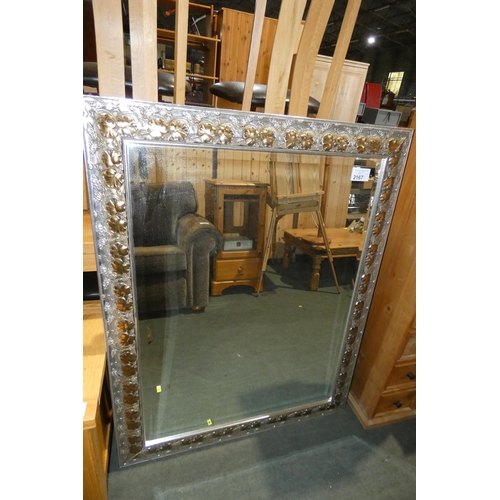 2167 - 1 x mirror with decorative frame approx 94 x119cm