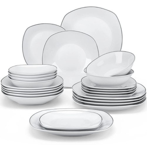 38 - A Latitude Run Krystalin 24 piece dinnerware set RRP £54