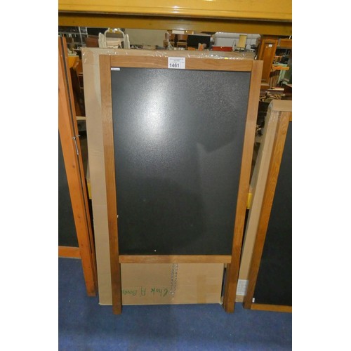 1461 - 1 x All Boards folding A frame double sided black board approx 61 x 118cm