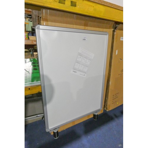 1464 - 1 x Clipable metal / plastic pavement sign board approx 80 x 105cm. Please note this is for a sign b... 